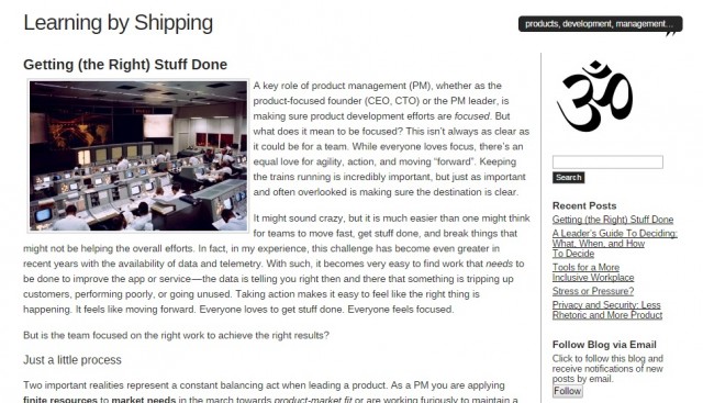 learning by shipping paginas recomendadas startups