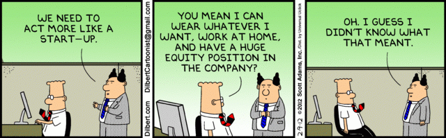 vocabulario para startups dilbert