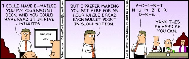 elevator pitch dilbert - cómo hacer un buen pitch