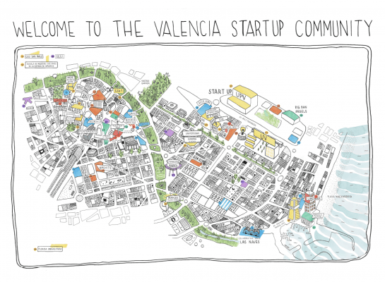 ecosistema de startups de Valencia mapa