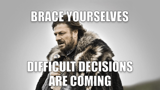 game of thrones meme - decisiones - emprender