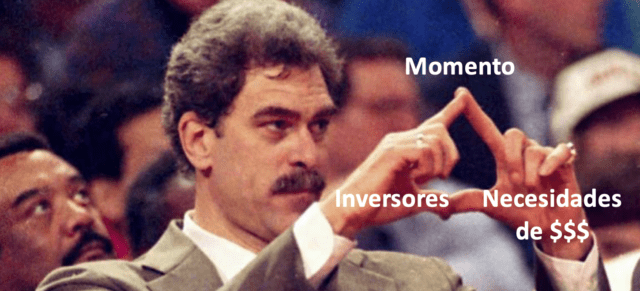 Estrategia de financiación: triángulo de Phil Jackson