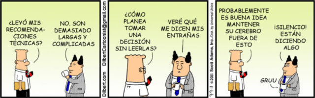 Dilbert toma de decisiones