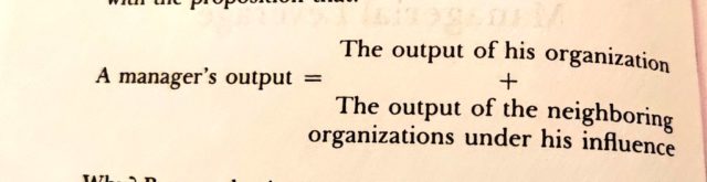 High Output Management - formula impacto equipo manager
